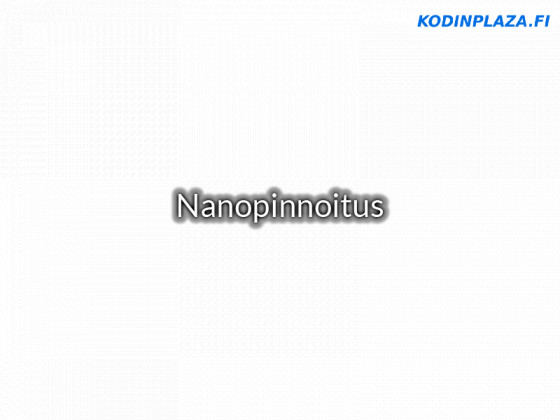 Nanopinnoitus