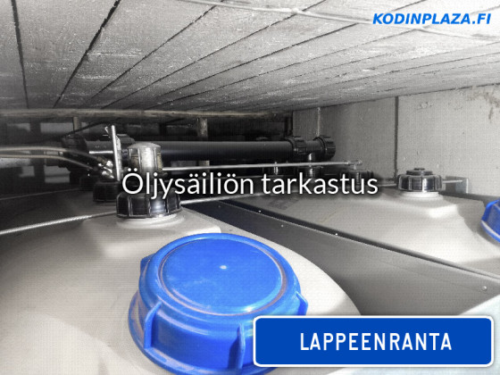 Öljysäiliön tarkastus Lappeenranta