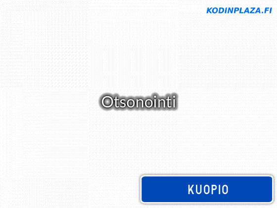 Otsonointi Kuopio
