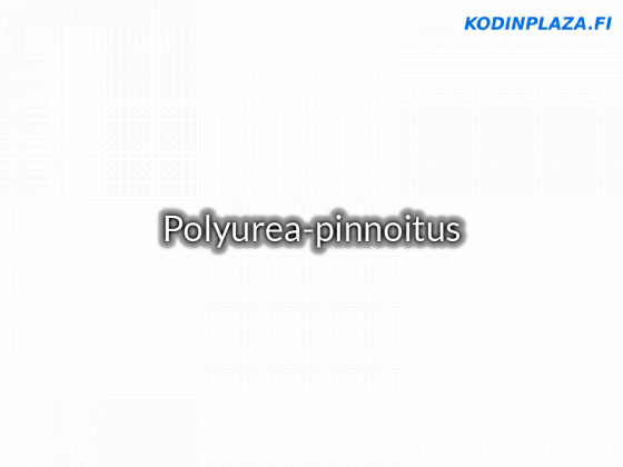 Polyurea-pinnoitus
