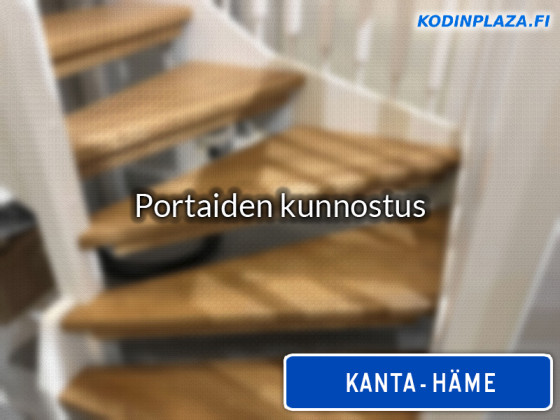 Portaiden kunnostus Kanta-Häme