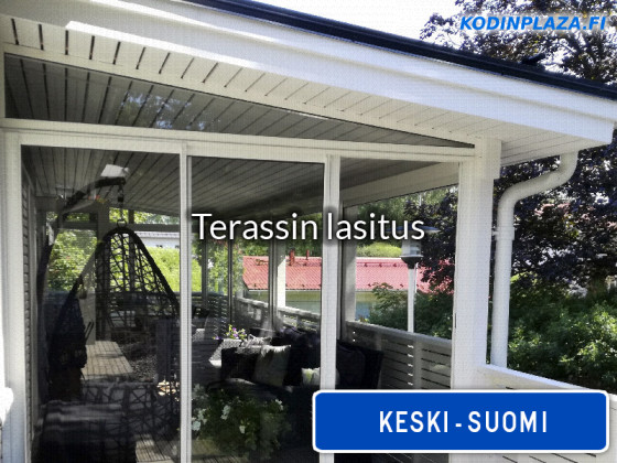 Terassin lasitus Keski-Suomi